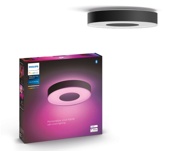 Philips Hue White and color ambiance Plafon Infuse M (czarny) - 735358 - zdjęcie